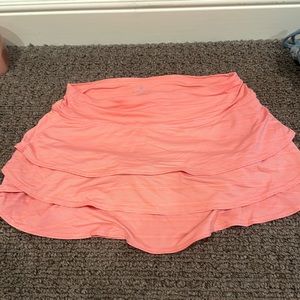 Athleta, coral, no longer sold, tennis skirt